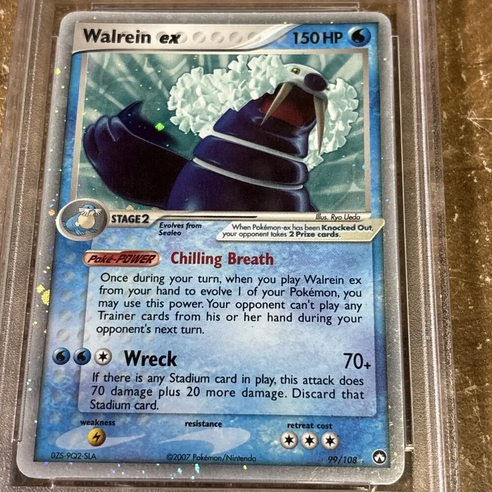 2007 POKEMON EX POWER KEEPERS WALREIN EX #99/108 ULTRA RARE HOLO FOIL PSA 8